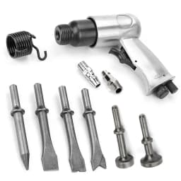 3/8'' 150mm Air Hammer Professional Handheld Pistol Gas Shovels Small Rust Remover Air Shovel Pneumatic Tools with 4 Chisels