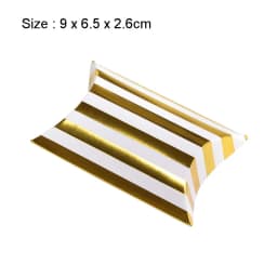 10pcs Kraft Paper Pillow Candy Box Christmas Gift Packaging Boxes Candy Bags Wedding Baby Shower Birthday Party Decoration