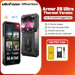 Ulefone AI Armor 28 Ultra 5G Thermal Imaging Rugged Phone MTK Dimensity 9300+ AMOLED Android Smartphone 1TB ROM Mobile Phone