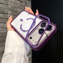 Luxury Bracket Stand Magnetic Phone Case for iPhone 18 Pro 17 16 Plus 15 14 13 12 Pro Max With Lens Protector Cover for Magsafe