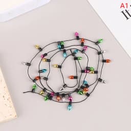 1PC Fake Lights String Christmas Good Decoration Dollhouse Mini Furniture Accessories String Lights Party Decoration