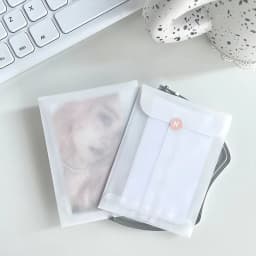20pcs White Tissue Paper Bags fit K-Pop Star Photo Cards Packaging Storage Gift Wrapping Jewelry Packing Pouches Envelopes
