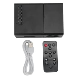LED Movie Projector Low Noise Cooling Compact Projector Wide Compatibility Manual Focusing for Outdoor Activities for Phone PC