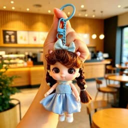 Cute 10cm Doll Keychain Bag Pendant for Bjd Doll Dolls for Girls Mini Dolls Mobile phone Decoration