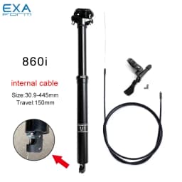 KS EXAForm 860i 30.9 31.6mm Hydroyl Seat Post Height Adjustable Seat Tube Dropper Internal Cable Remote with Suspension