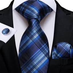 160cm Length Men's Tie Set Handkerchief Cufflinks Wedding Party Accessories Neck Ties Gift for Men Wholesale