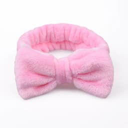 Stripe Polka Dots Leopard Coral Fleece Soft Headband Cross Top Knot Hairband Women Girls Wash Face Spa Headwear Hair Accessories