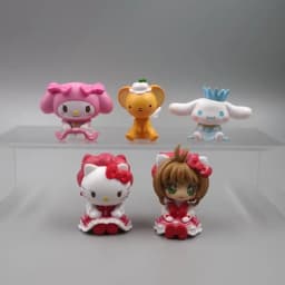 Sanrio 5Cm Figure Captor Sakura Kero Hello Kitty Cinnamoroll Anime Melody Action Model Christmas Gifts Toys Childrens