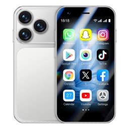 ONEMYTH MINI 3G Small Smartphone, Play Store, SEVRO, WhatsApp, GPS, WiFi, Dual SIM Cards, Facial Recognition
