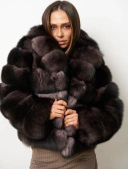 Women's Real Fox Fur Coat Detachable Transform Jacket Removable Vest Thick Warm Solid Fur Luxury Fashion