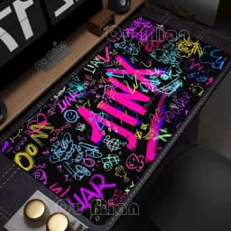 JINX Mousepads Keyboard Mouse Pad 90x40cm Anime Arcane Mats Gaming Gamer Carpet MousePad LOL Large League of Legends Desk Mats