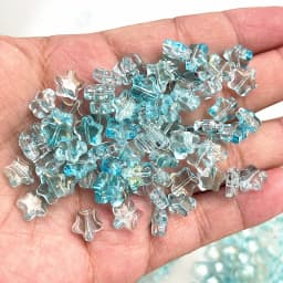 New 30pcs 8mm Five-pointed Star Matte Glass Beads Loose Spacer Beads for Jewelry Making DIY Handmade Bracelets Earrings