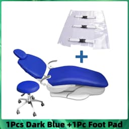 1Pcs Dental Chair Cover Unit PU Leather Elastic Waterproof Protective Case Seat Chair Cover Dental Chair Mat Foot Pad Dentistry