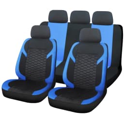 Universal Car Seat Covers Polyester Mesh Fabric Honeycomb Embroidery Seat Covers For Car SUV Vans Truck Accessories Interior