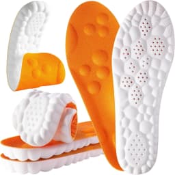 4D Cloud Insoles for Men Women Shock Absorption Inserts Soft Memory Foam Insoles for Shoes Boots Sneaker 1Pair/3Pair/5Pair/8Pair