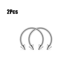 Punk C Shape Steel Nose Ring Horseshoe Lip Ring puncture Hook Clip Earrings Septum No Allergic Body Piercing Jewelry Nose Rings
