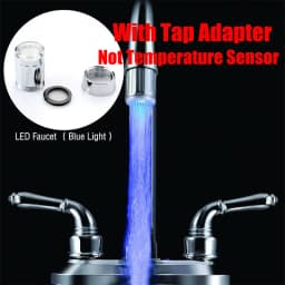 Shower Night Light Lamp Sensor Hydropower Led Lights Faucet Head Temperature Detectable Night Lights For Bathroom Multiple Color