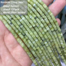 Wholesale 100% Natural Green Jade Cylinder Square Irregular Faceted Round Stone Beads for Jewelry Making Diy Bracelet Charms