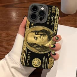 Popular USD Dollar Design Silicone Phone Case For iPhone 17 Pro Max 11 12 13 14 15 16 Plus X XR XS Max 16E Matte Soft Back Cover