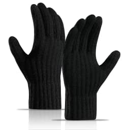Man Autumn Winter Keep Warm Touch Screen Not Bloated Elasticity Knitted Gloves Solid Simple Style Fashion Letter Cycling Drive
