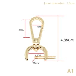 1PC DIY Metal Detachable Snap Hook Trigger Clips Buckles For Leather Craft Bag Strap Buckles Handle Shoulder Webbing