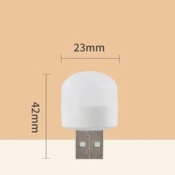 1-20PCS Mini USB LED Plug Lamp Portable Eye Protection Book Reading Light Small Round Car Bulb Computer Mobile Power Lamps