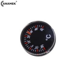 Mini Round Diameter 20mm Outdoor Waterproof Plastic Circular Car Thermometer Pointer Degrees Celsius Thermometer