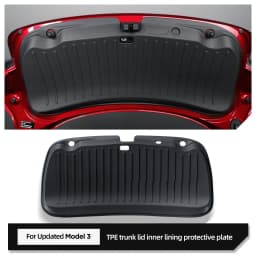 Smabee for Tesla Model 3 Highland 2024 2025 Rear Trunk Door Anti-dirt Mat Trunk Tailgate Protection Pad Car Accessories