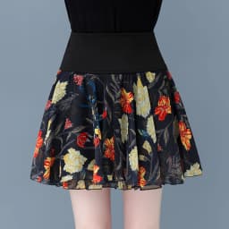 Summer Polka Dot Chiffon Short Skirt Women's High Waist A-Line Half-length Puffy Skirt Anti-Light Large Size Commute Style