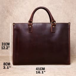 Original Ultra-Simple High Quality Men's Leather Document Baotou Layer Cowhide Computer Bag Business Trip Office Handbag