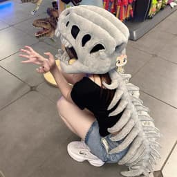 Large Size Huge Dinosaur Skeleton Plush Toys for Sleeping Cushion Anime Game Gift Creative Cosplay Props Halloween Costume Gift