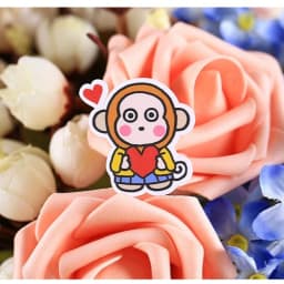 32pcs Creative Cute Self-made Amnesty Monkey Stickers Scrapbooking Stickers /decorative Sticker /DIY Craft Photo Albums