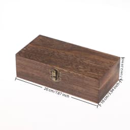 Vintage-Inspired Wooden Boxes With Lid Square Hinged Jewellery Craft Storage Box For Home Decoration DIY Hand-Made Mother's Day