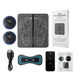 Electric Foot Massager Pad Electrostimulator Massage Mat EMS Muscle Massager Relax Feet Massage Fitness Masajeador USB Charging