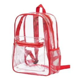 Clear Transparent Pvc Backpack Large Capacity Air Cushion Strap Waterproof Wear Resistant Unisex Kids School Bag For Travel Use
