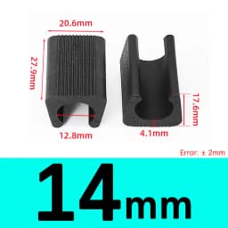 Transparent/Black/White U Shaped Non-slip Chair Leg Pad PP Plastic Non-slip Furniture Feet Floor Protectors Anti-front Tilt