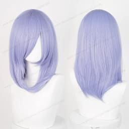 Anime 40cm Medium Basic Synthetic Bang Blond Cosplay Wig Black White Red Pink Green Brown Gold Blue Women Heat Resistant Hair