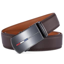 Men Leather Belt Alloy Automatic Buckle Male Belt Man Fashion Belts Genuine Leather Luxury Belts for Men Business Designer Blue