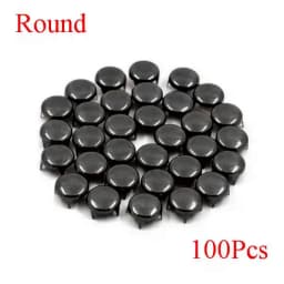 6/7/8/9/10/12MM Metal Spikes 100Pcs Square Studs Rivets Punk Rock Leather Craft Four Claw Rivets On Clothes Shoes Bracelets