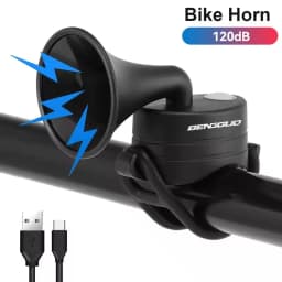 Bicycle Electric Bell USB Rechargeable MTB Scooter Road Bike Handlebar Horn 4 Modes Sound Alarm Ring Bell Cycling Accessories