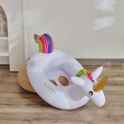 Unicorn Swimming Seat Ring Inflatable Pool Float Swim Tube Swim Circle Water Play Tube Summer Pool Party Float