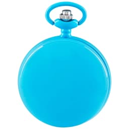 High Quality Steel Blue Digital Display Quartz Pocket Watch Retro Fashion Men and Women Exquisite Necklace Pendant Gift