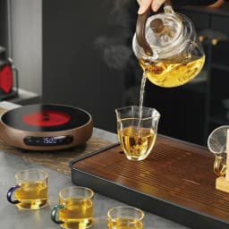 1500W Ultra thin Electric Ceramic Stove Timing Tea Maker Keep Warm Electric Tea Stove 8 Gear Heating Stove Boiling Water Heater