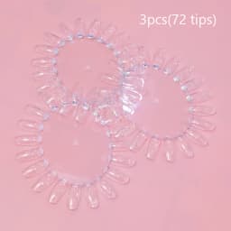 Nail Display Sticks Nail Swatch False Nail Tips Nail Gel Polish Practice Clear Natural Colors Display Board for Nail Art Tools
