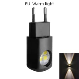 AITHEA Mini LED Night Light EU US Plug Dusk to Dawn Sensor Energy Saving Wall Lamp for Bedroom Bathroom Hallway