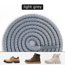 1 Pair Round Shoe Laces For Martin Shoes Sneakers Shoelaces Solid Boots Shoelace Solid Weaving Wear-resistant Shoestring
