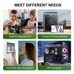 Raspberry Pi 5 7/8 Inch Screen, IPS TFT LCD HDMI Display Touch Screen Monitor 1024*600 1920*1200 HDMI Speaker for DIY Student