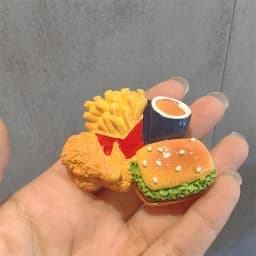 MAX Resign Ice cream poachers eggs burgers model food shoe buckles charms accessories decorations DIY for clog kids unisex gift