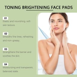 Centella Asiatica Moisturizing Cotton Pads Reduce Dullness Brighten Fade Fine Line Soothing Nicotinamide Facial Care Pads