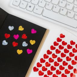 10 Sheets Laser Heart Stickers Pack Mini Color Love Self-adhesive Marker Notes Decoration for Diary Album Valentine's day A7754